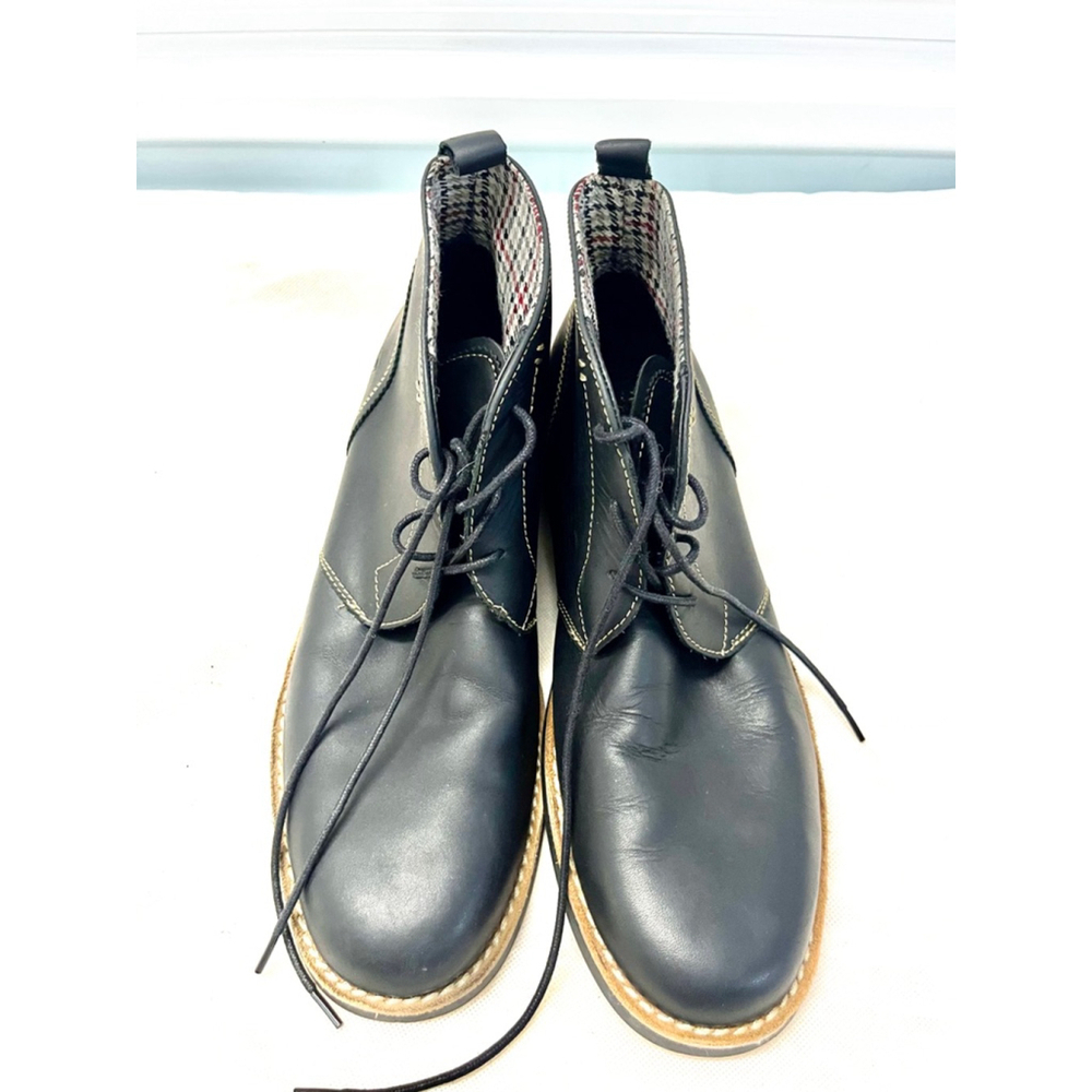 ORIGINAL PENGUIN By Munsingwear Merle Black Leather Lace Up Chukka Boots size 12